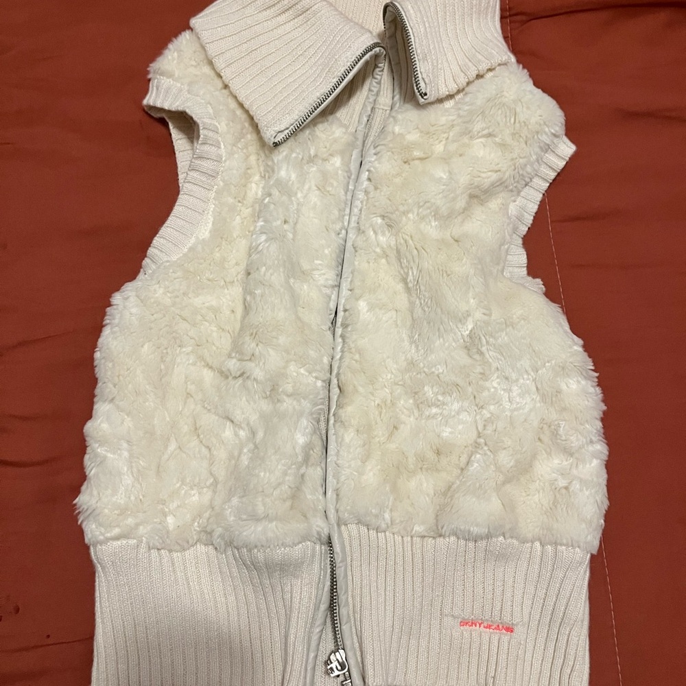 DKNY Ribbed Knit in Cream